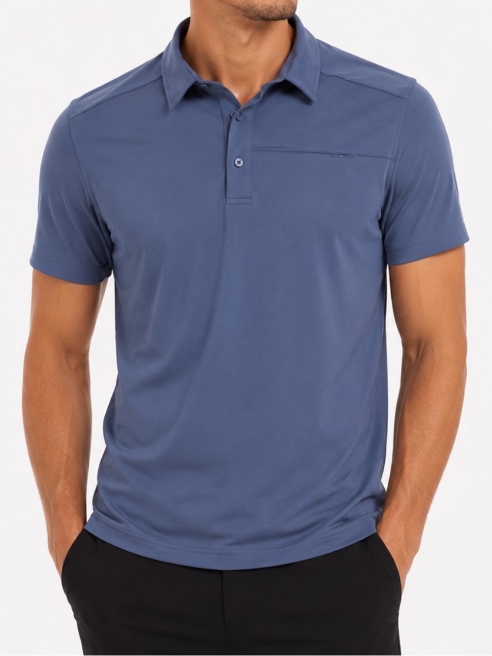 Arc'teryx Men’s Short Sleeve Captive Polo - Blue - Small